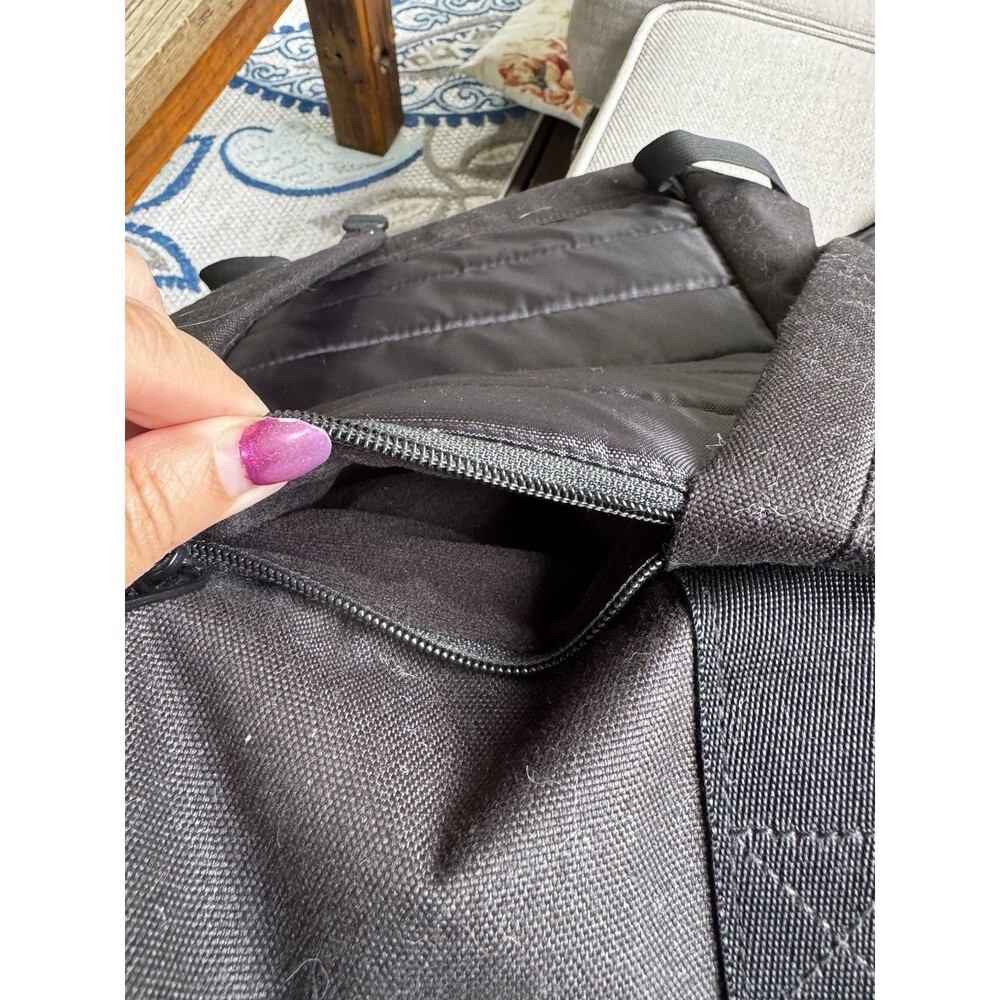 Adidas Original Zip Top Backpack In black - Picture 10 of 10
